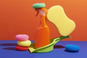 colorful cleaning products