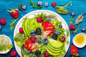 Longevity Diet and Nutrition: What to Eat to Live Longer and Stay Healthy as You Age: fruits and vegetables on a plate